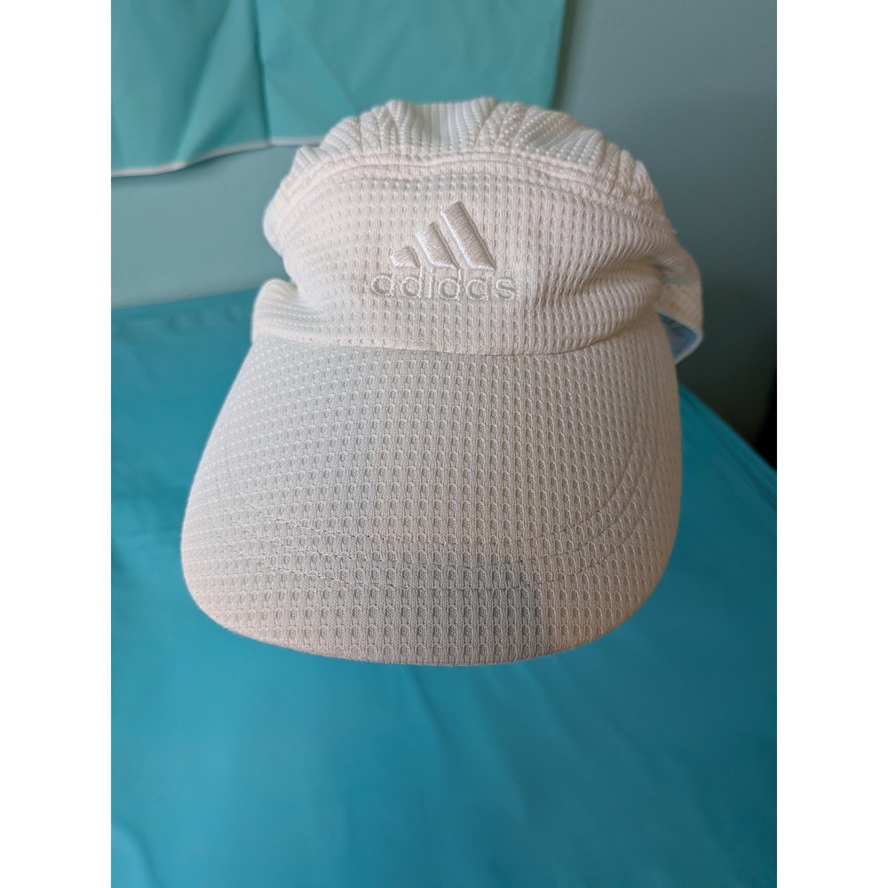 Adidas X-Static White Mesh Performance Running Hat Adjustable 5-Panel Cap